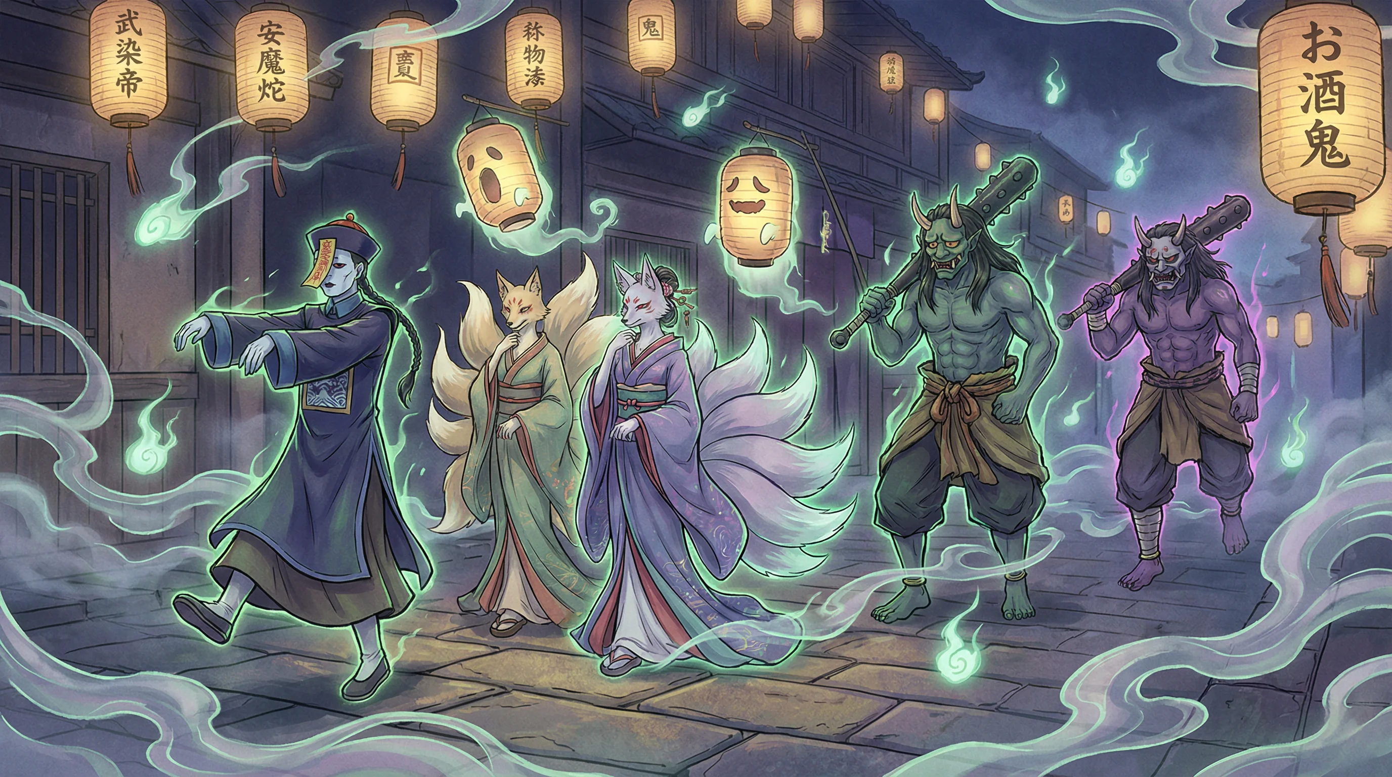 百鬼夜行 - 渤海保险公司电话 中日鬼怪动漫